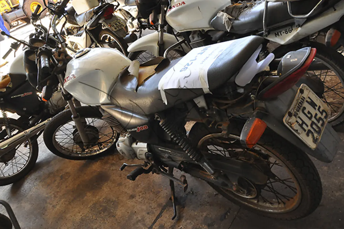 LOTE 010 - Honda CG 150 JOB - 2007 2007 - Branca - HGW-2055