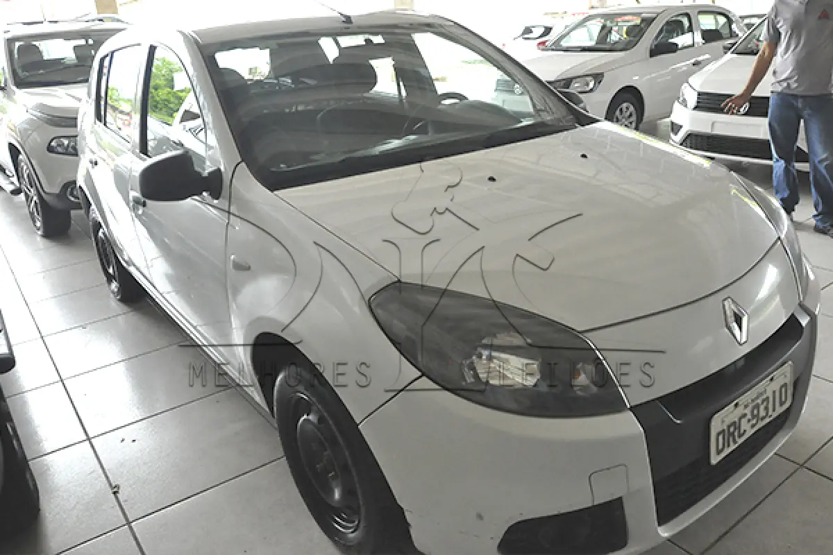 LOTE 005 - RENAUT SANDEIRO AU1016V - PLACA ORC-9310 - ANO 2014 2014 - COR BRANCA