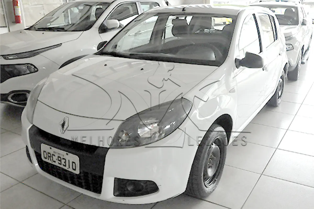 LOTE 005 - RENAUT SANDEIRO AU1016V - PLACA ORC-9310 - ANO 2014 2014 - COR BRANCA