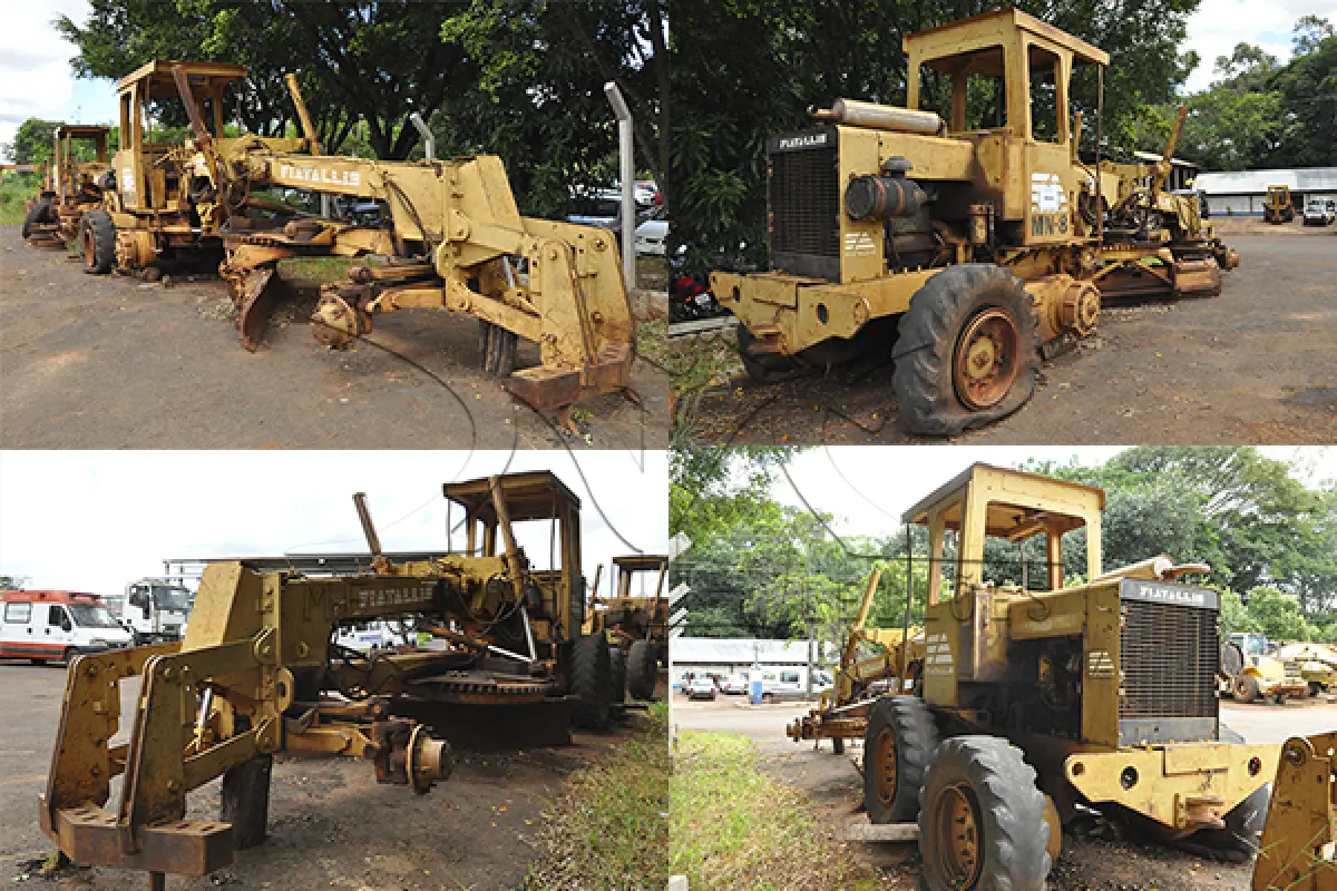 LOTE 053 - SUCATA - MAQUINAS - TRATOR - MONTANDE DE FERRO DERIVADO MATERIAIS E OBRAS  - ESCOLAR  - ETC.