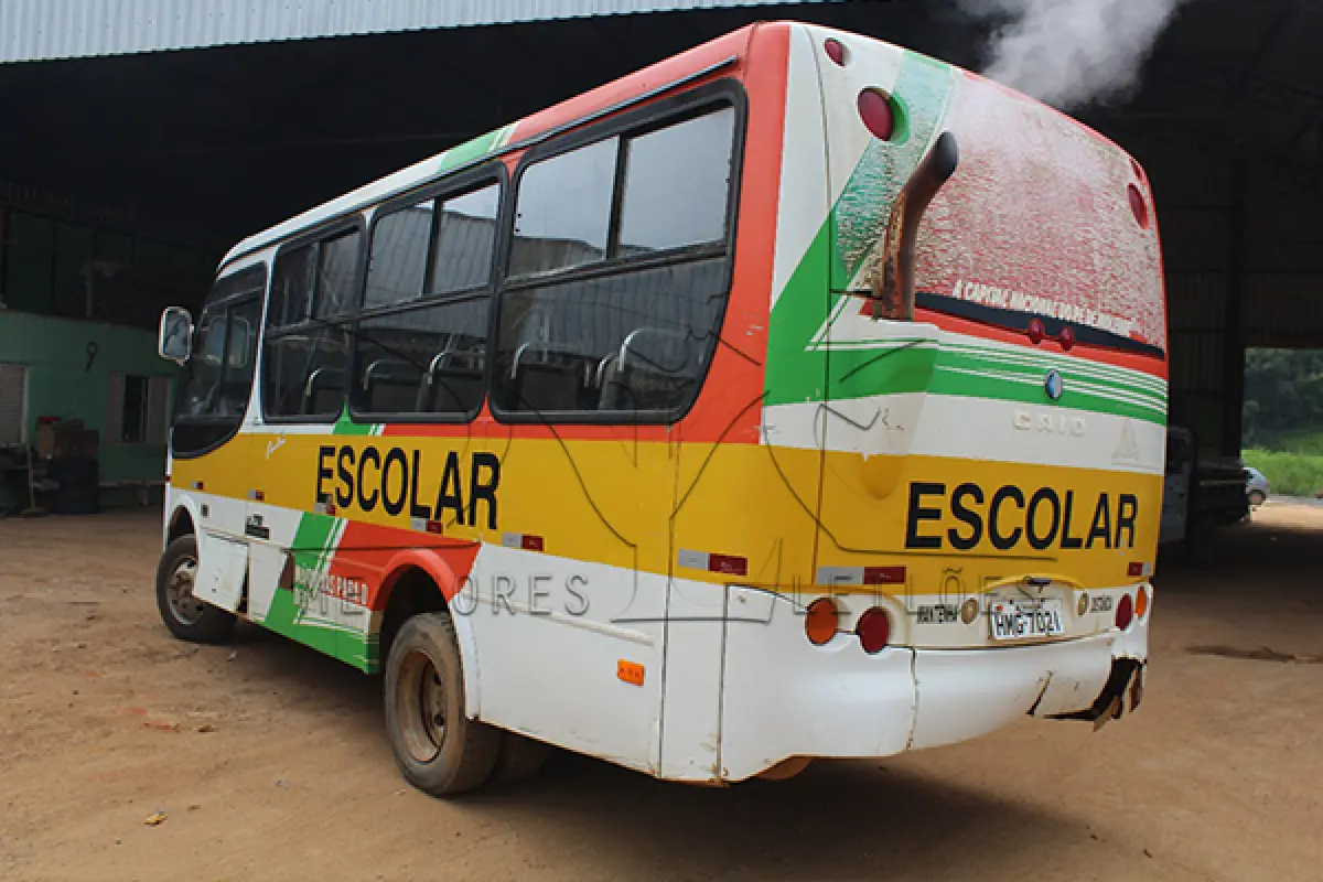 LOTE 006 - ONIBUS MBINDUSCAR PICCOLO - PLACA HMG-7021 - ANO - 2005-2005