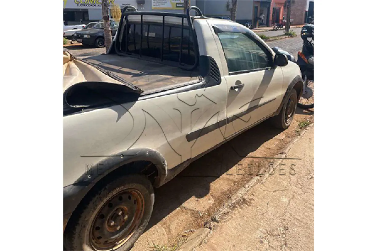 LOTE 001 - FIAT/STRADA WORKING, Placa GZI7233 - ANO/MODELO 2001/2002, COR Branca