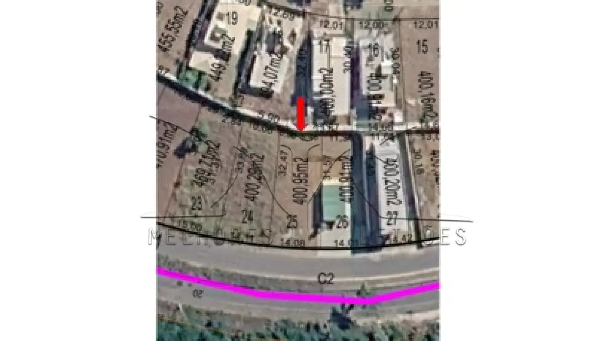 LOTE 001 - Imóvel matriculado sob n° 14.173: Lote de terreno n°25 (vinte e cinco), da quadra n°17-A (dezessete A) com a área de 400,95m²