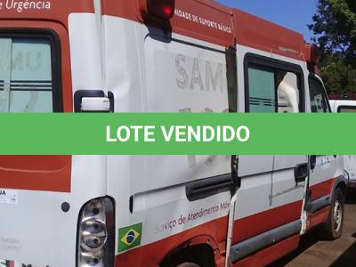 LOTE 047 - SUCATA - RENAULT MASTER ROTANAMB - OQM-9588 - A92 - 2010 2011