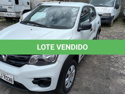 LOTE 017 - RENAULT KWID ZEN 10MT - PLACA QOJ-7038 - ANO 2018 2019 - COR BRANCA