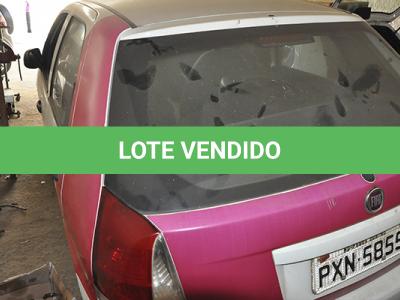 LOTE 009 - FIAT PALIO FIRE - PLACA PXN 5855 - ANO 2015 2016