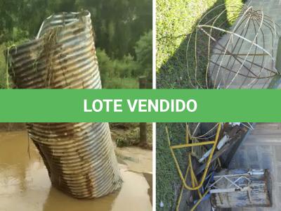 LOTE 008 - SUCATA DE FERRO EQUIPAMENTOS E OBJETOS