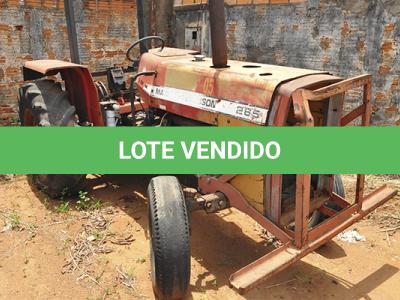 LOTE 001 - TRATOR MASSEY FERGUNSON ON 265 – ANO S.ID