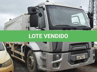 LOTE 001 - FORD CARGO 1519 B - PLACA GOW-7841 - ANO 2012 2013 - COR PRATA