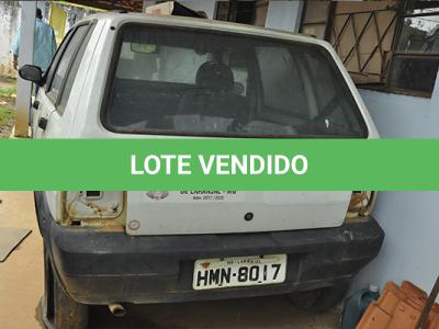 LOTE 003 - FIAT UNO MILLER FIRE FLEX Placa HMN 8017 - Ano 2008 2008