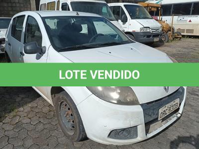 LOTE 016 - RENAULT SANDERO AUT1016V - PLACA ORC-9308 - ANO 2014 2014 - COR BRANCA