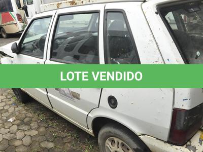 LOTE 006 - FIAT UNO MILLER ECONOMY - PLACA HLF-9928 - ANO 2012 2013 - COR BRANCA