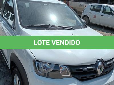 LOTE 017 - RENAULT KWID ZEN 10MT - PLACA QOJ-7038 - ANO 2018 2019 - COR BRANCA