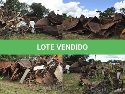 LOTE 053 - SUCATA - MAQUINAS - TRATOR - MONTANDE DE FERRO DERIVADO MATERIAIS E OBRAS  - ESCOLAR  - ETC.