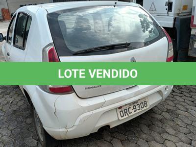 LOTE 016 - RENAULT SANDERO AUT1016V - PLACA ORC-9308 - ANO 2014 2014 - COR BRANCA