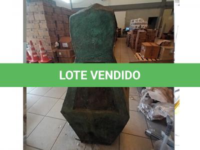 LOTE 014 - SUCATA - DERIVADOS ESCOLAR, OBRA E MONUMENTO DE BRONZE