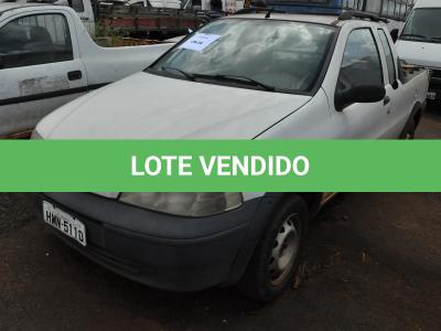 LOTE 038 - FIAT PICK-UP Strada Fire  - 2006 2007 - Branca - HMN-5110