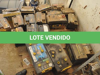 LOTE 007 - SUCATA DE BATERIAS, PNEUS E PEÇAS