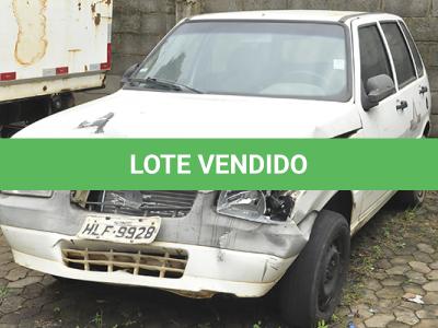 LOTE 006 - FIAT UNO MILLER ECONOMY - PLACA HLF-9928 - ANO 2012 2013 - COR BRANCA