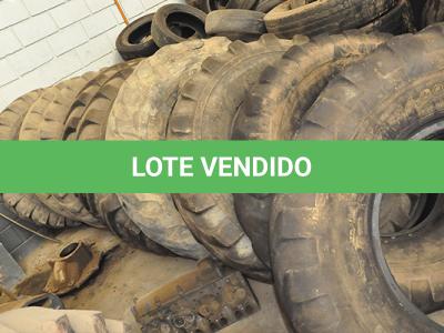 LOTE 009 - SUCATA - MONTANTE - PNEUS DE MAQUINAS, TRATORES, CAMINHÃO E VEICULOS