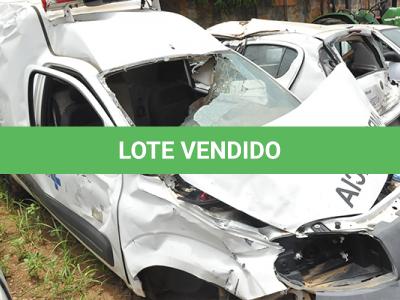 LOTE 045 - SUCATAS 4 VEICULOS - FIAT PÁLIO - FIAT FIORINO - CHERY QQ - TOYOTA ETIOS - Arrematante com certidão de DETRAN