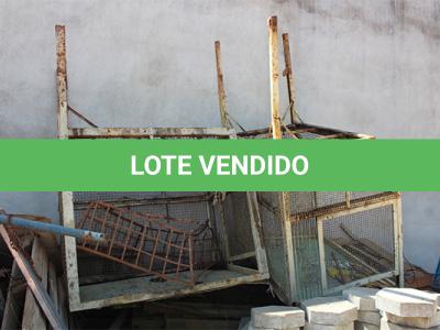 LOTE 017 - SUCATA - TRAVESSAS METÁLICAS - LIXEIRAS METÁLICAS