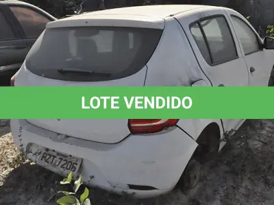 LOTE 011 - RENAULT SANDERO AUTH 10 - ANO 2017 2018 - PLACA PZT-7206