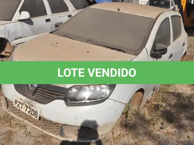 LOTE 011 - RENAULT SANDERO AUTH 10 - ANO 2017 2018 - PLACA PZT-7206