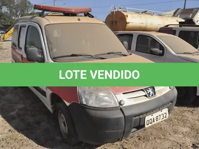 LOTE 021 - I PEUGEOT PARTNER GRE AM - ANO - 2018 2019 - PLACA QQA-8732