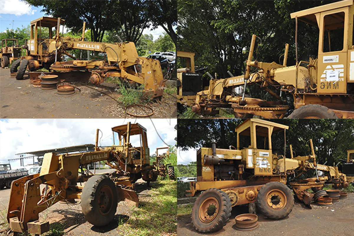 LOTE 053 - SUCATA - MAQUINAS - TRATOR - MONTANDE DE FERRO DERIVADO MATERIAIS E OBRAS  - ESCOLAR  - ETC.