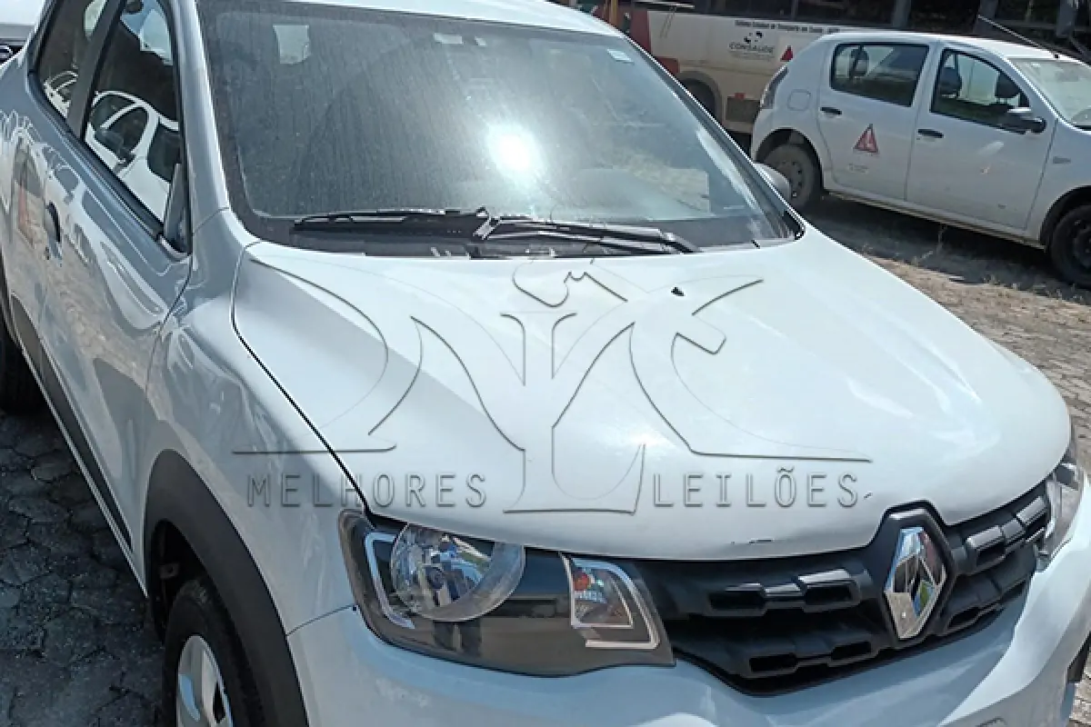 LOTE 017 - RENAULT KWID ZEN 10MT - PLACA QOJ-7038 - ANO 2018 2019 - COR BRANCA