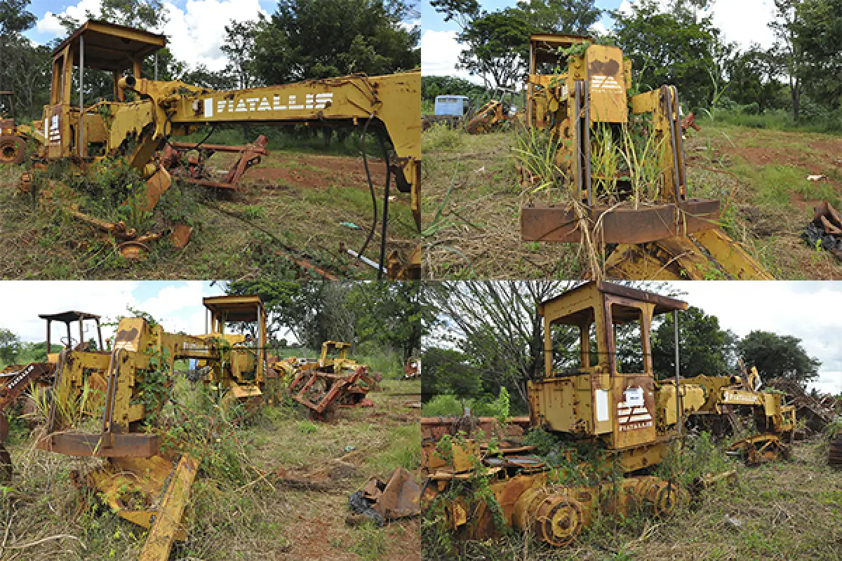 LOTE 053 - SUCATA - MAQUINAS - TRATOR - MONTANDE DE FERRO DERIVADO MATERIAIS E OBRAS  - ESCOLAR  - ETC.
