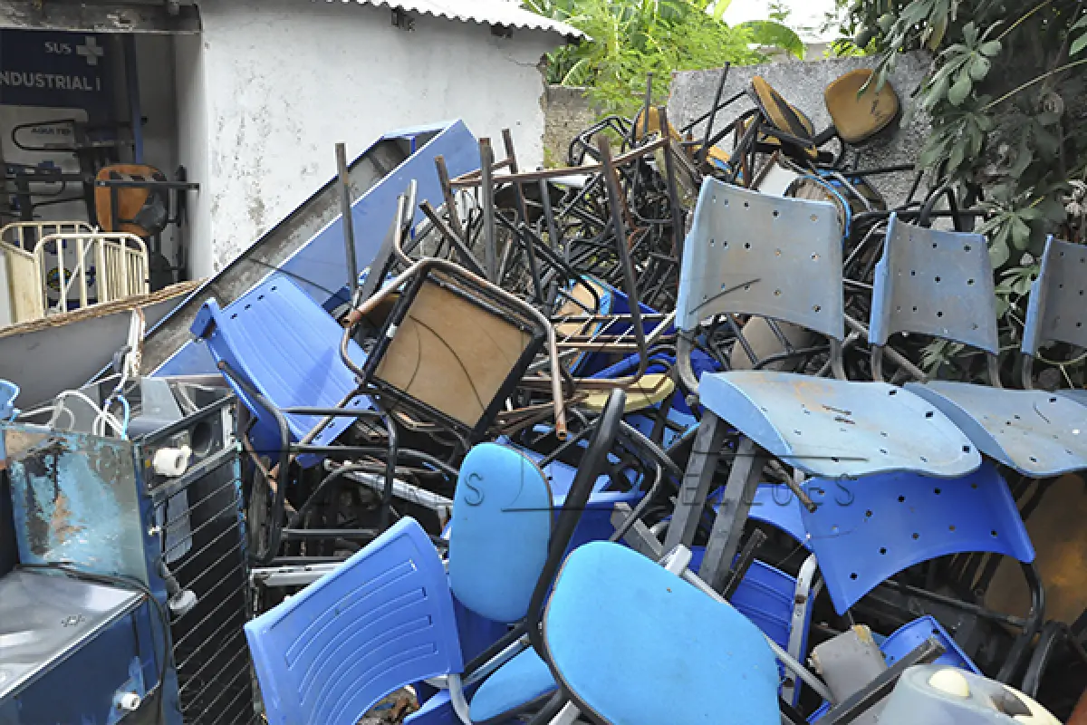 LOTE 046 - SUCATA -  ELETRONICO, INFORMATICA, EQUIPAMENTOS, MOBILIAS E DIVERSOS