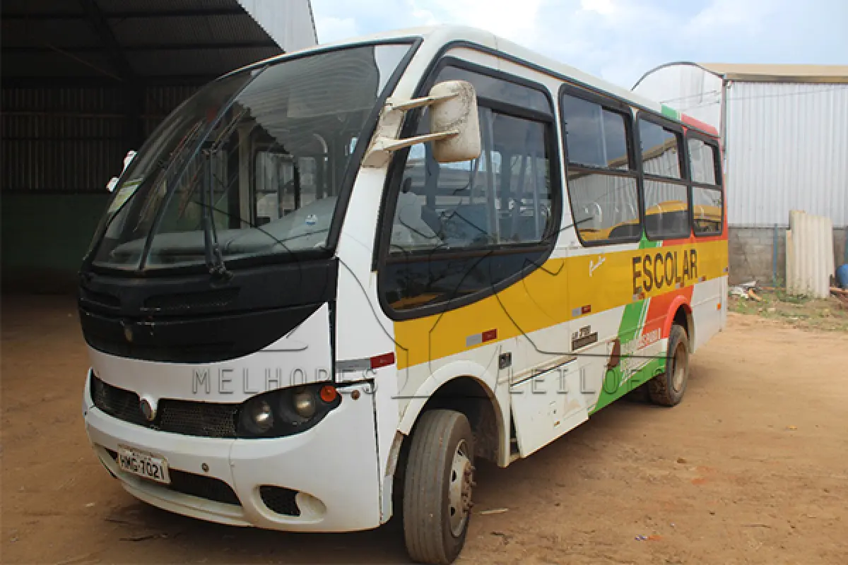 LOTE 006 - ONIBUS MBINDUSCAR PICCOLO - PLACA HMG-7021 - ANO - 2005-2005