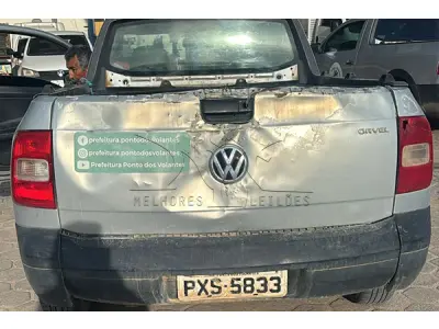 LOTE 008 - VW SAVEIRO CS ST MB - PLACA PXS5833 - ANO 2016 2016