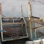 LOTE 017 - SUCATA - TRAVESSAS METÁLICAS - LIXEIRAS METÁLICAS